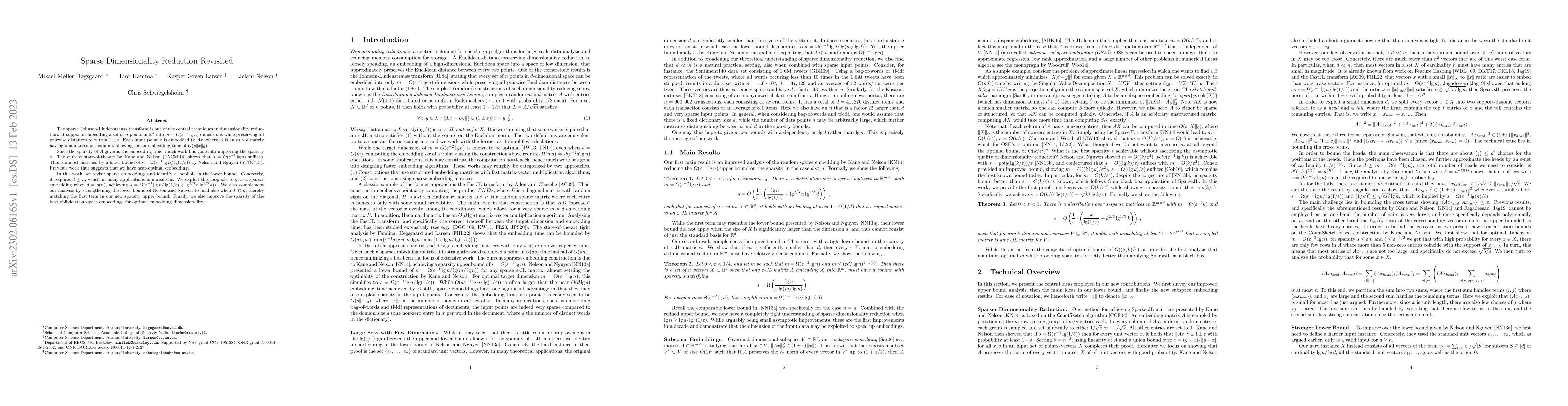 Thumbnail for Sparse Dimensionality Reduction Revisited