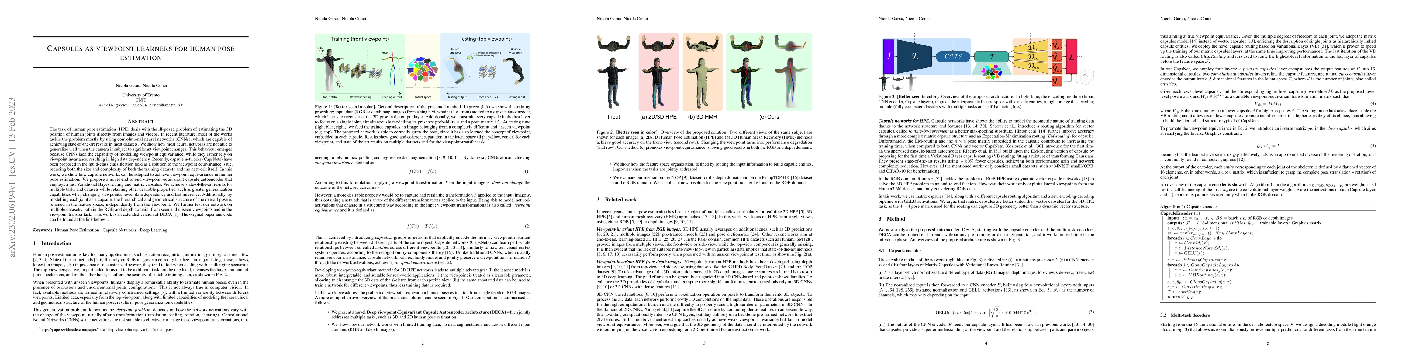 Thumbnail for Capsules as viewpoint learners for human pose estimation