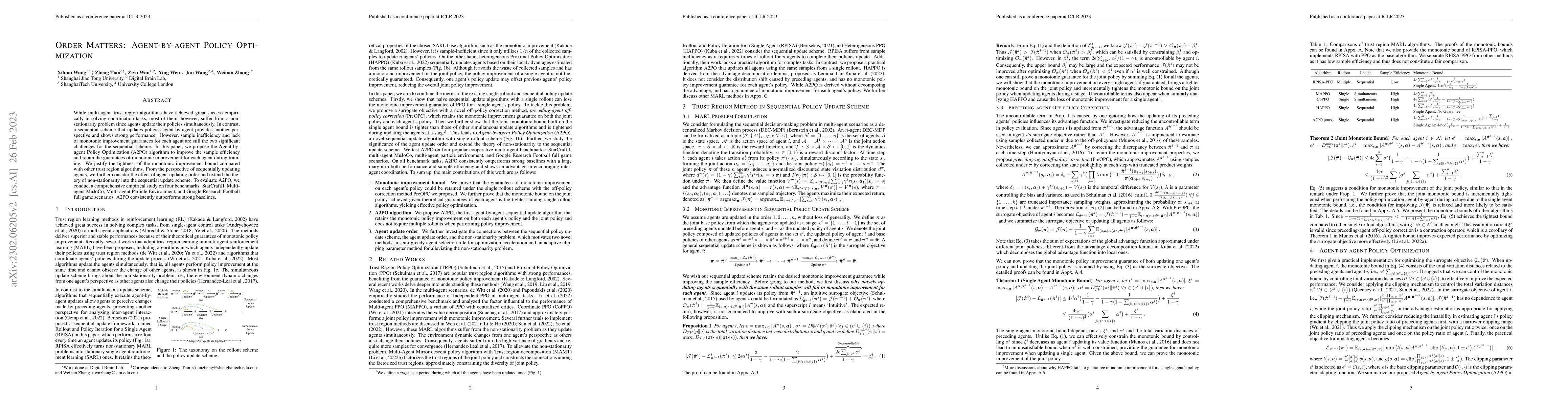 Thumbnail for Order Matters: Agent-by-agent Policy Optimization