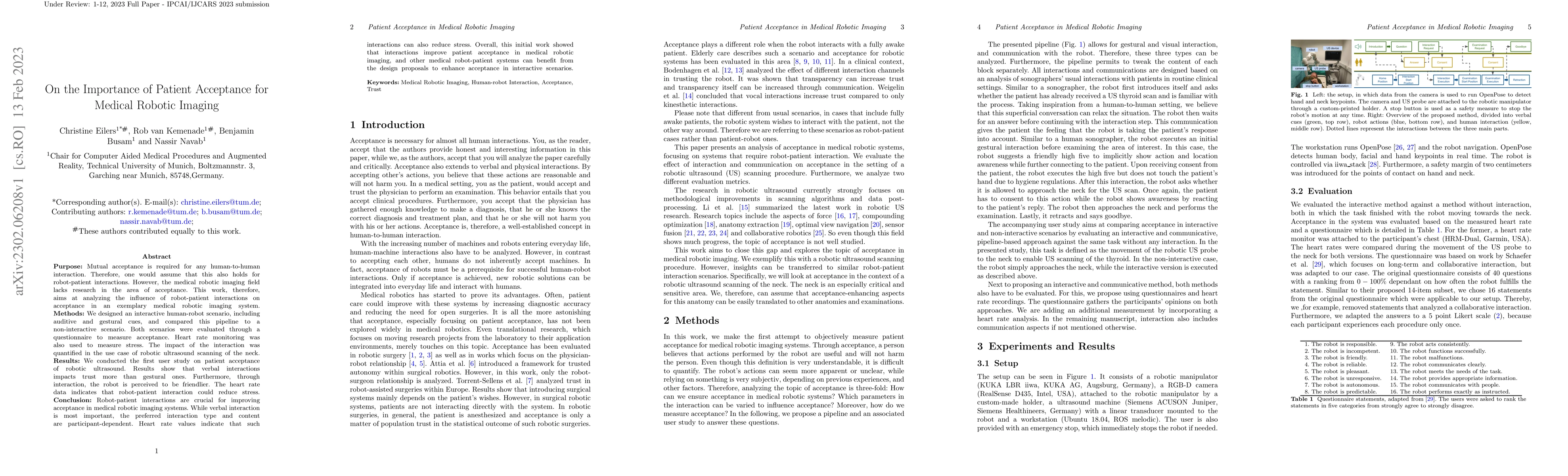 Thumbnail for On the Importance of Patient Acceptance for Medical Robotic Imaging