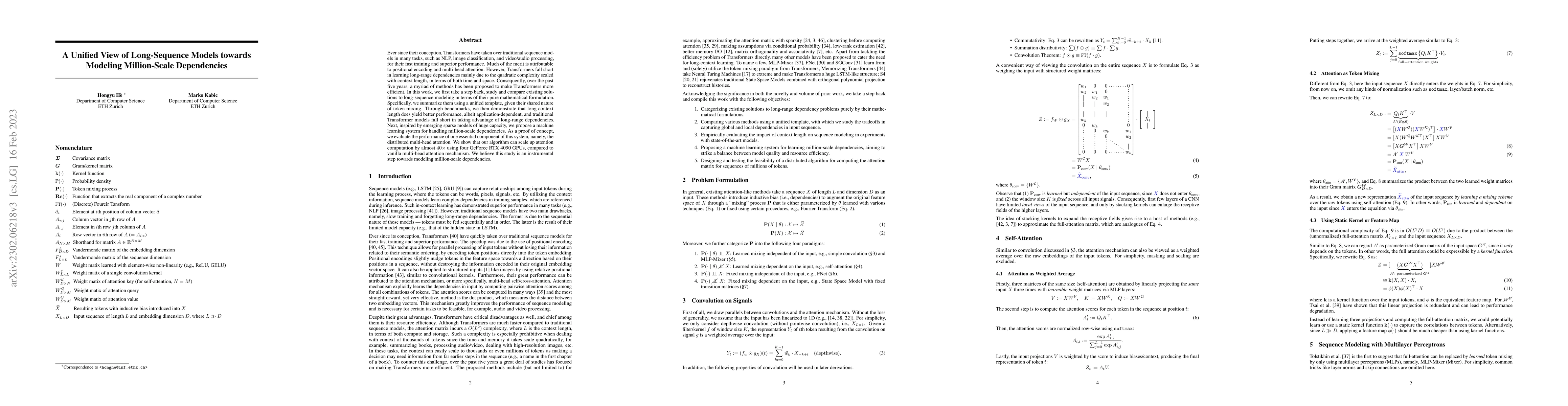 Thumbnail for A Unified View of Long-Sequence Models towards Modeling Million-Scale
  Dependencies