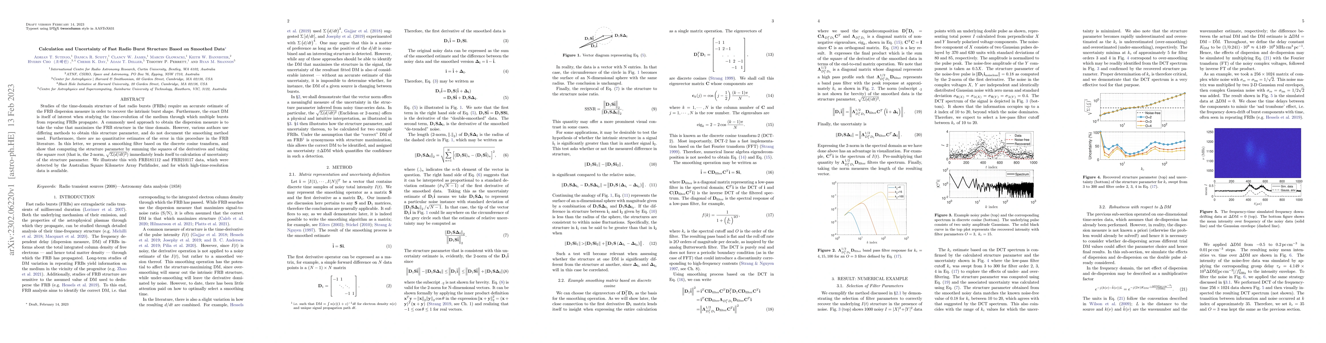 Thumbnail for Calculation and Uncertainty of Fast Radio Burst Structure Based on
  Smoothed Data