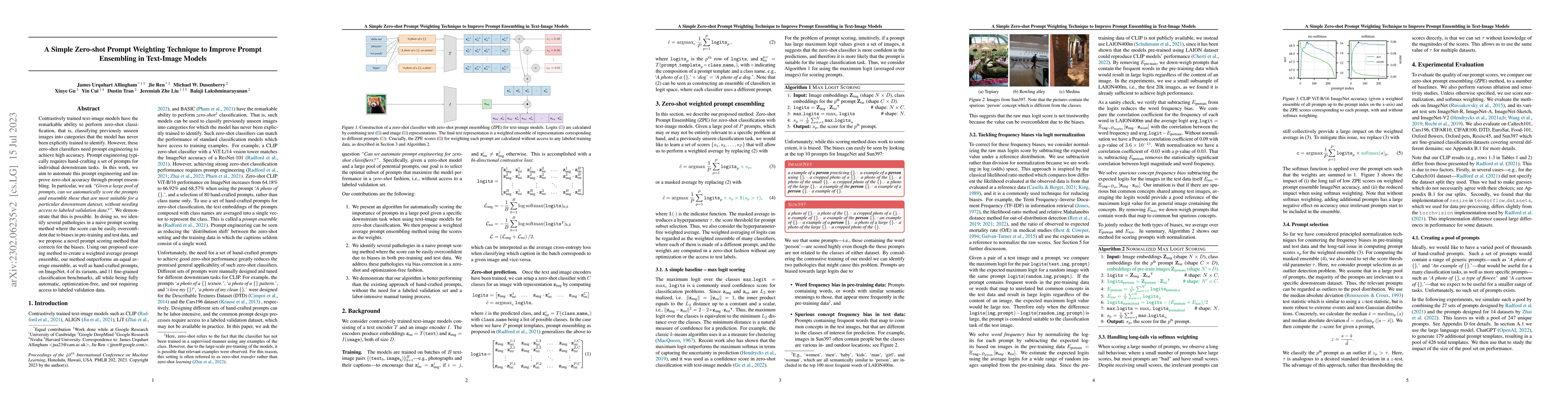 Thumbnail for A Simple Zero-shot Prompt Weighting Technique to Improve Prompt
  Ensembling in Text-Image Models