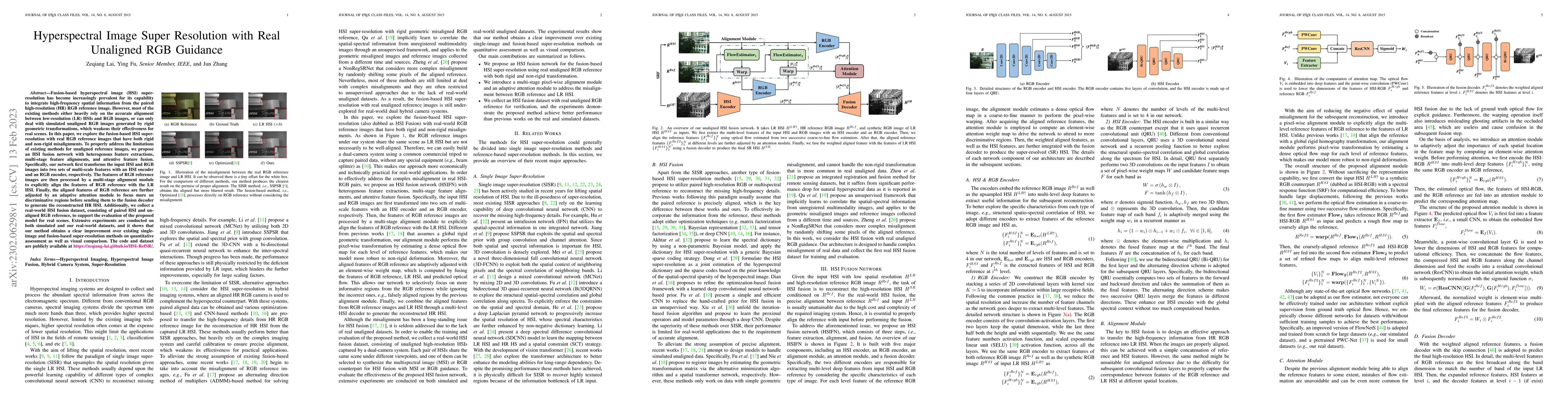 Thumbnail for Hyperspectral Image Super Resolution with Real Unaligned RGB Guidance