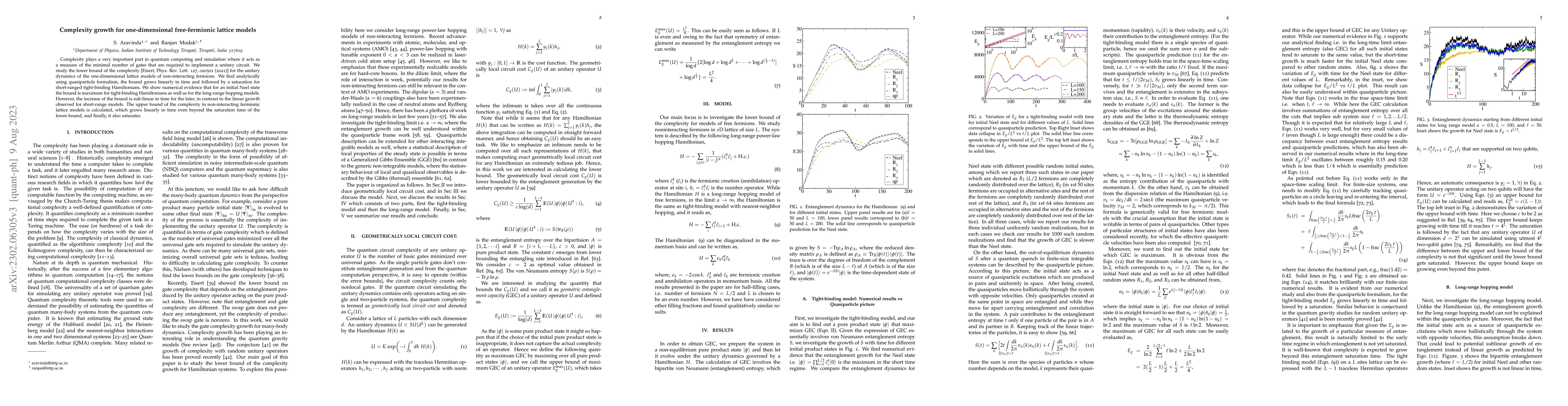 Thumbnail for Complexity growth for one-dimensional free-fermionic lattice models