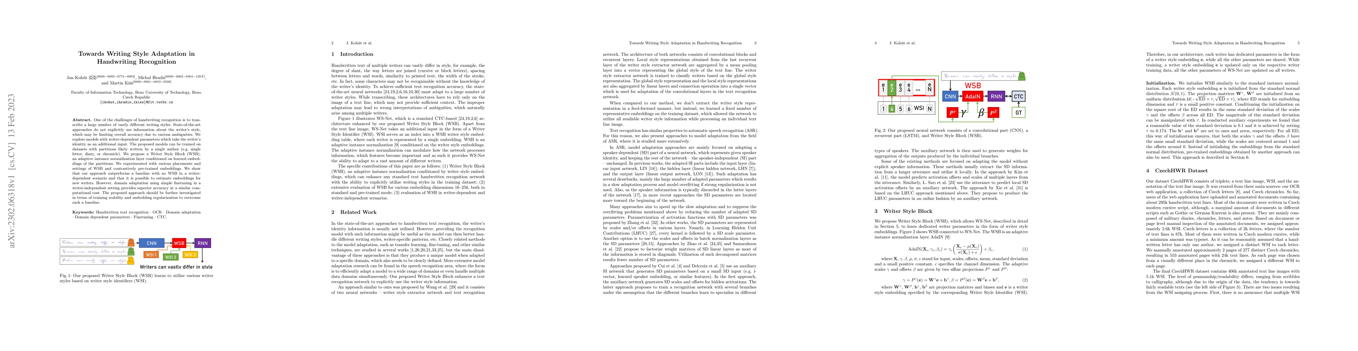 Thumbnail for Towards Writing Style Adaptation in Handwriting Recognition