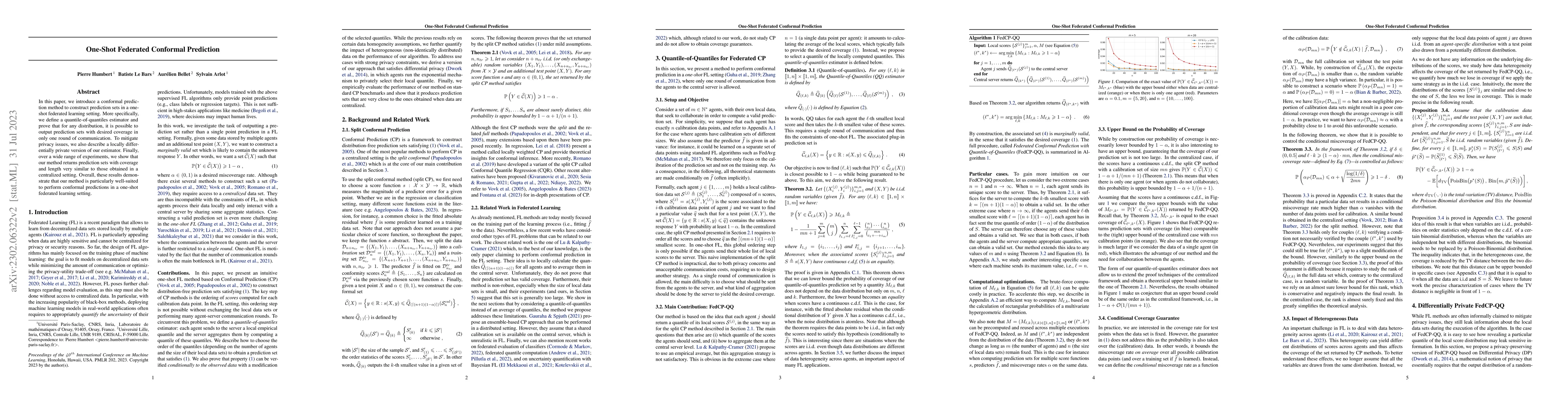 Thumbnail for One-Shot Federated Conformal Prediction