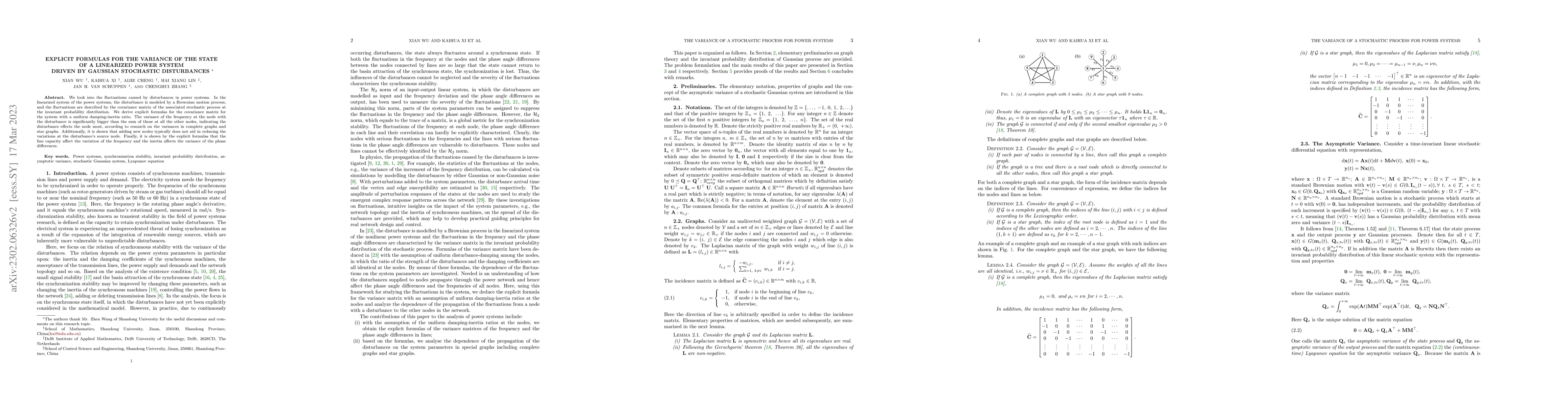 Thumbnail for Explicit formulas for the Variance of the State of a Linearized Power
  System driven by Gaussian stochastic disturbances