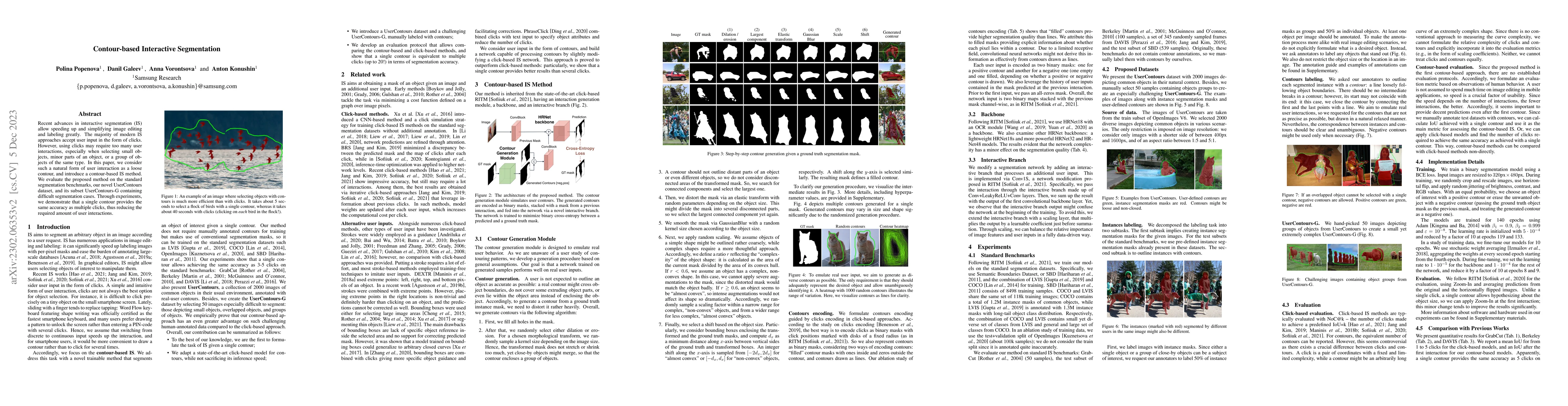 Thumbnail for Contour-based Interactive Segmentation