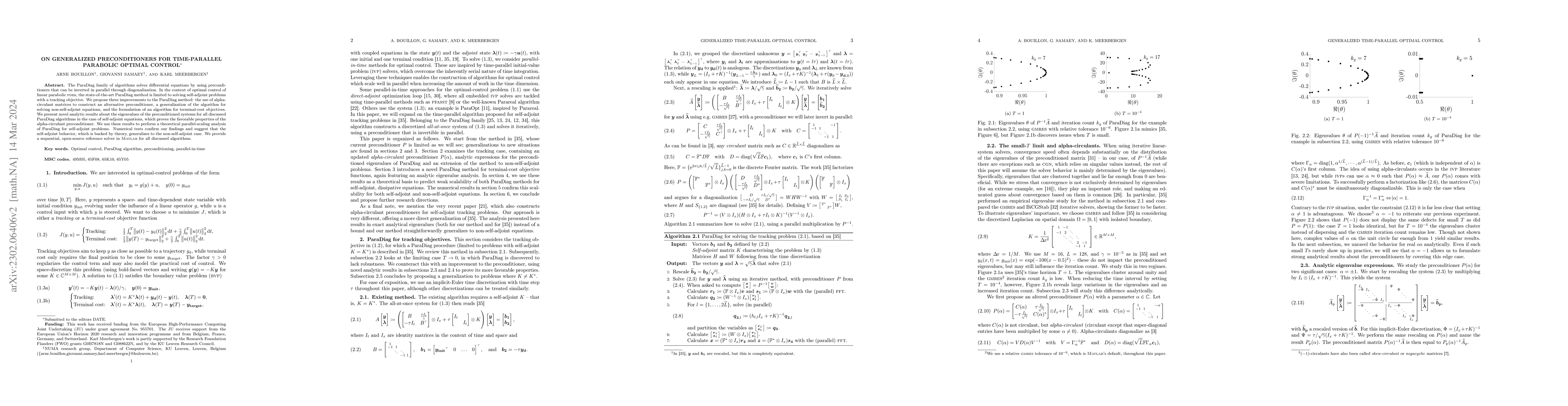 Thumbnail for On generalized preconditioners for time-parallel parabolic optimal
  control
