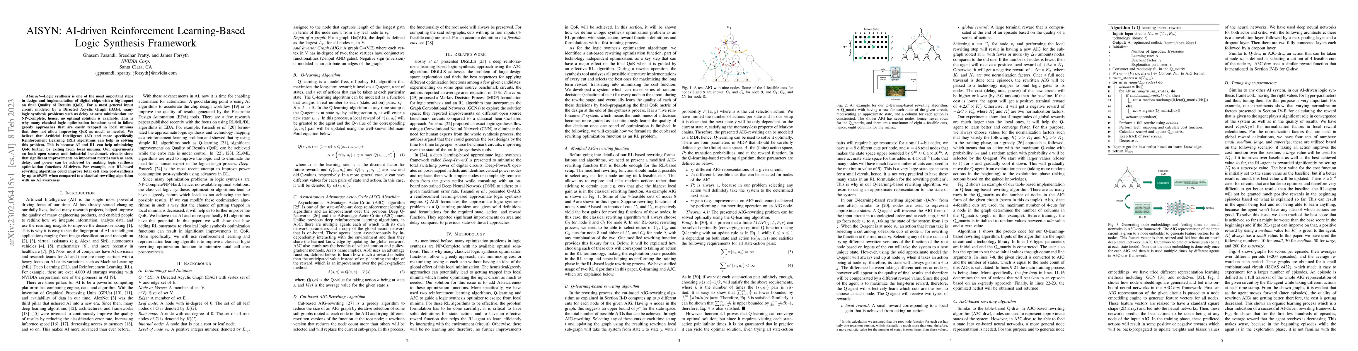 Thumbnail for AISYN: AI-driven Reinforcement Learning-Based Logic Synthesis Framework
