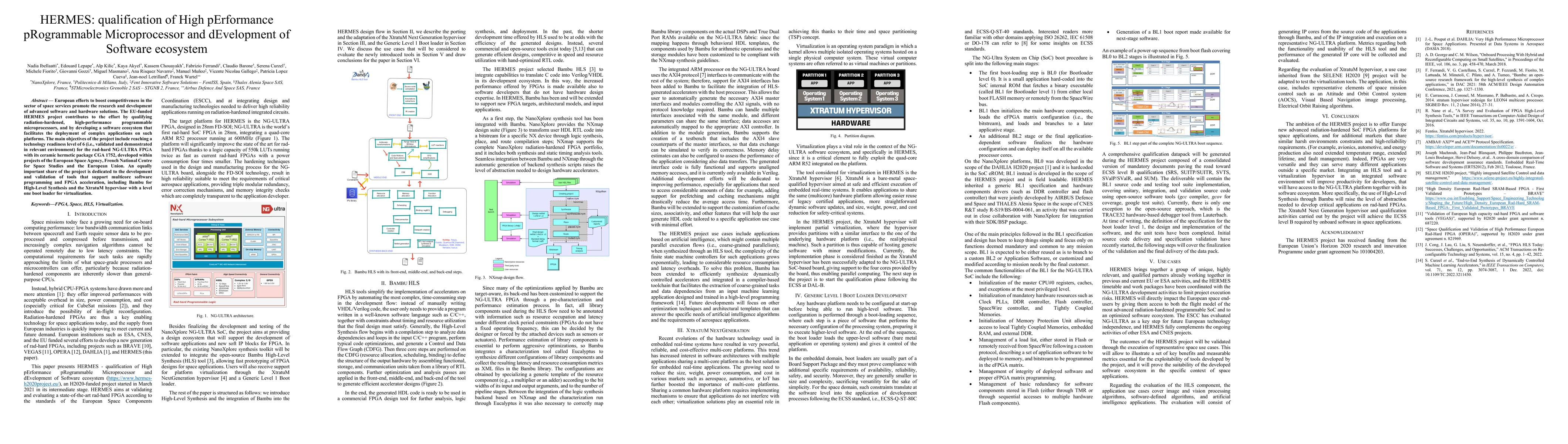 Thumbnail for HERMES: qualification of High pErformance pRogrammable Microprocessor
  and dEvelopment of Software ecosystem