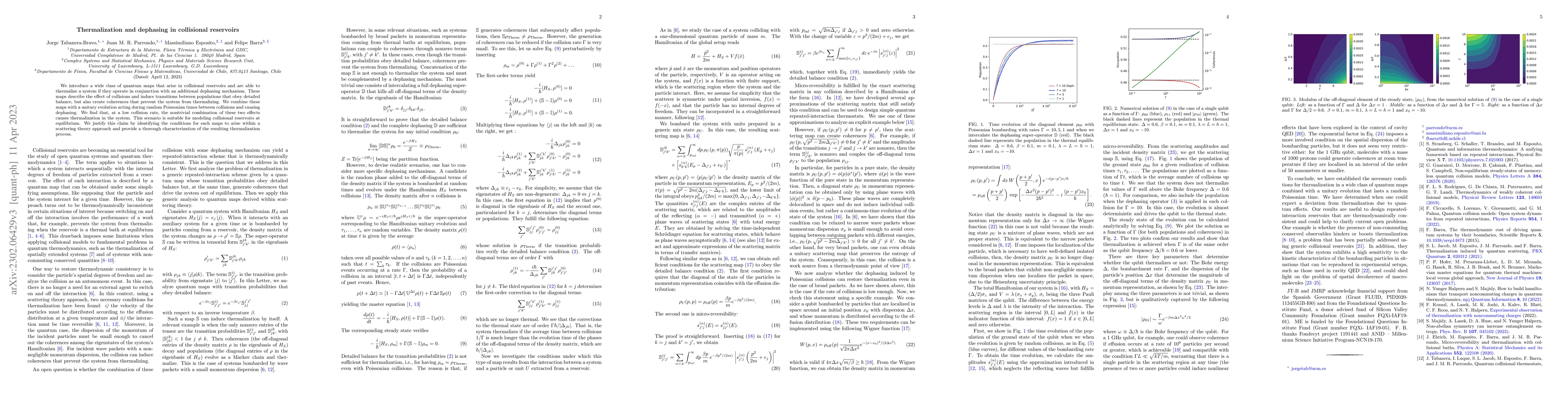Thumbnail for Thermalization and dephasing in collisional reservoirs