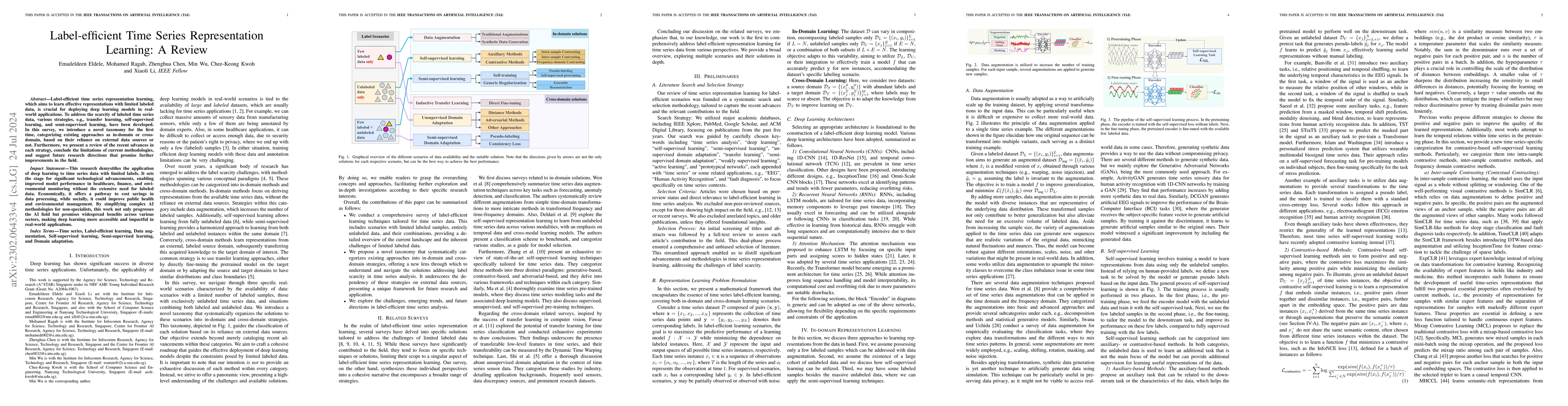 Thumbnail for Label-efficient Time Series Representation Learning: A Review