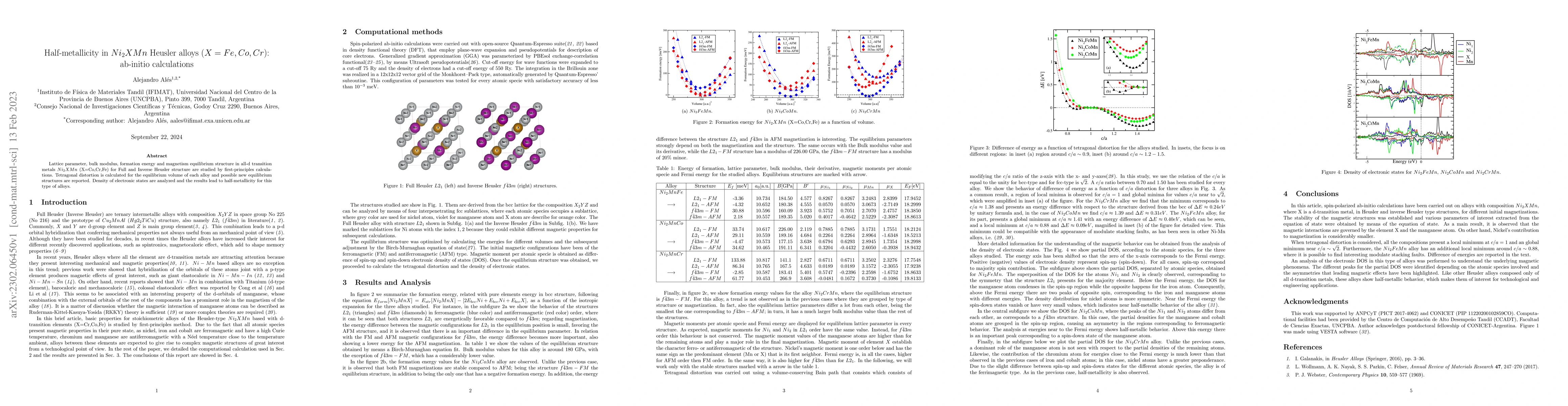 Thumbnail for Half-metallicity in $Ni_2XMn$ Heusler alloys ($X=Fe,Co,Cr$): ab-initio
  calculations