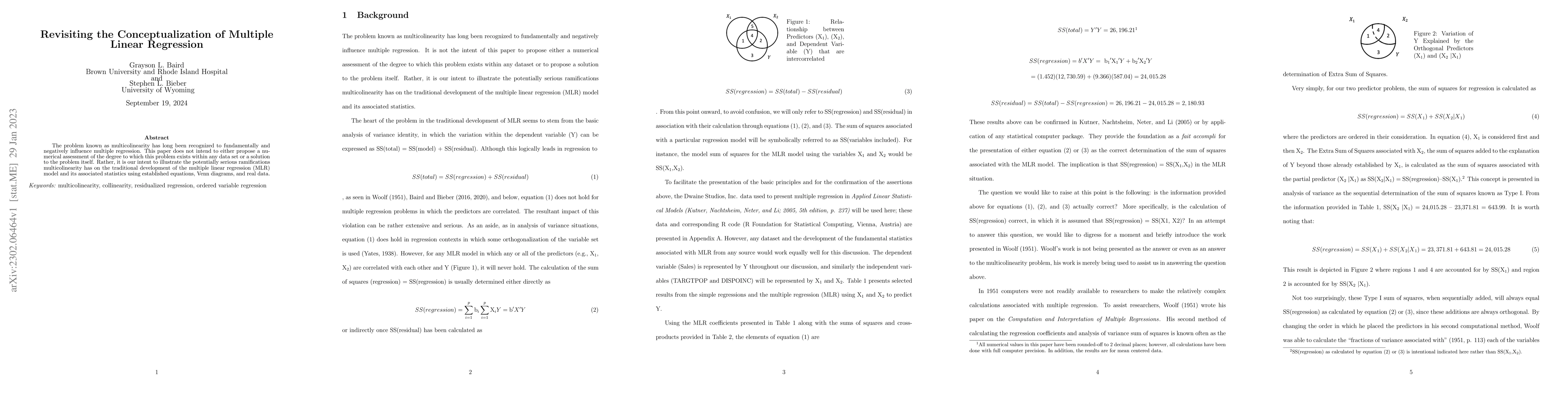 Thumbnail for Revisiting the Conceptualization of Multiple Linear Regression