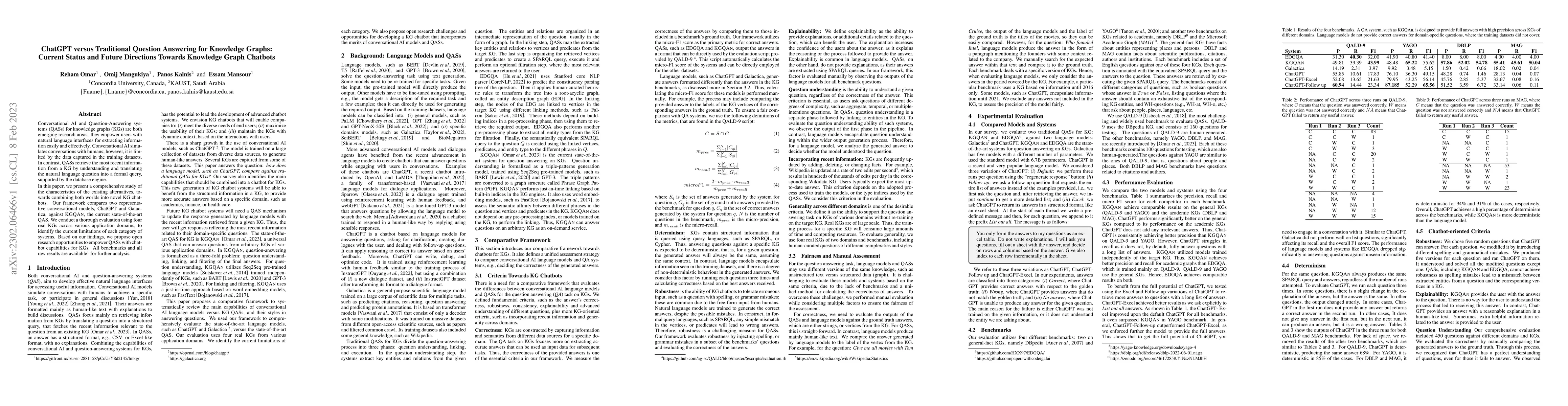 Thumbnail for ChatGPT versus Traditional Question Answering for Knowledge Graphs:
  Current Status and Future Directions Towards Knowledge Graph Chatbots