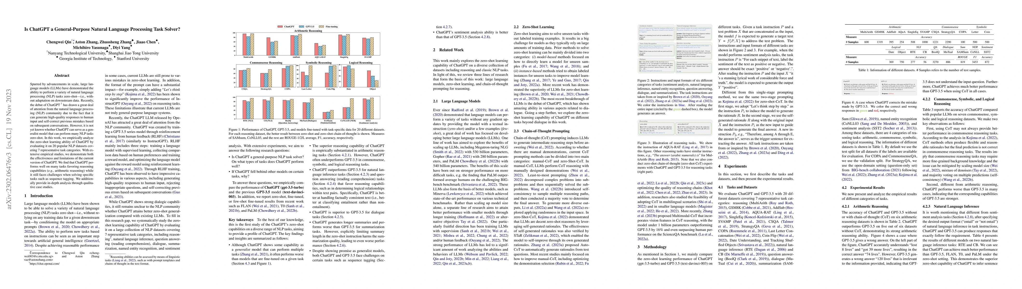 Thumbnail for Is ChatGPT a General-Purpose Natural Language Processing Task Solver?