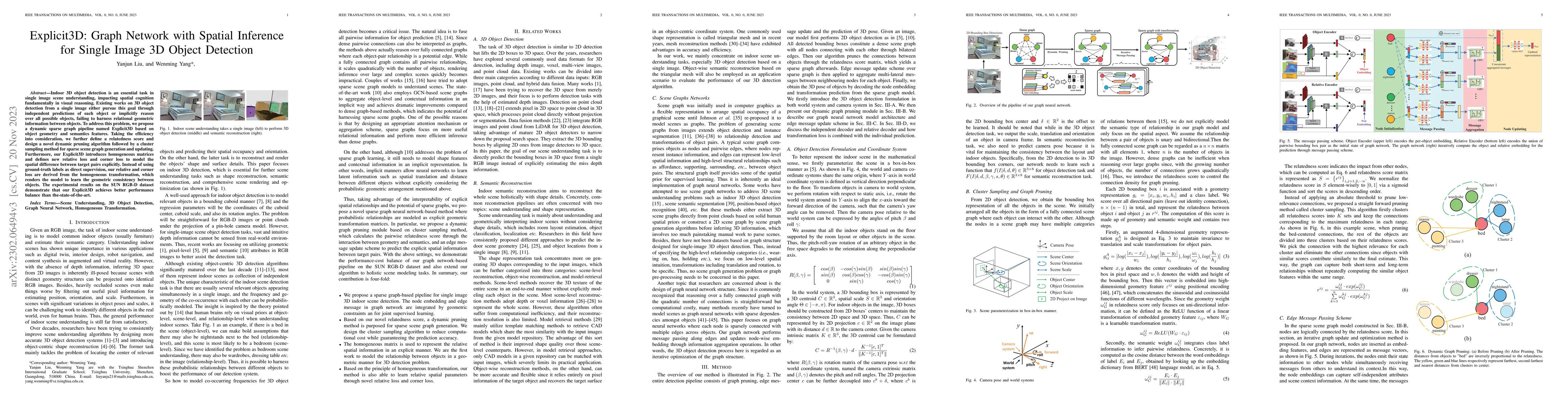 Thumbnail for Explicit3D: Graph Network with Spatial Inference for Single Image 3D
  Object Detection