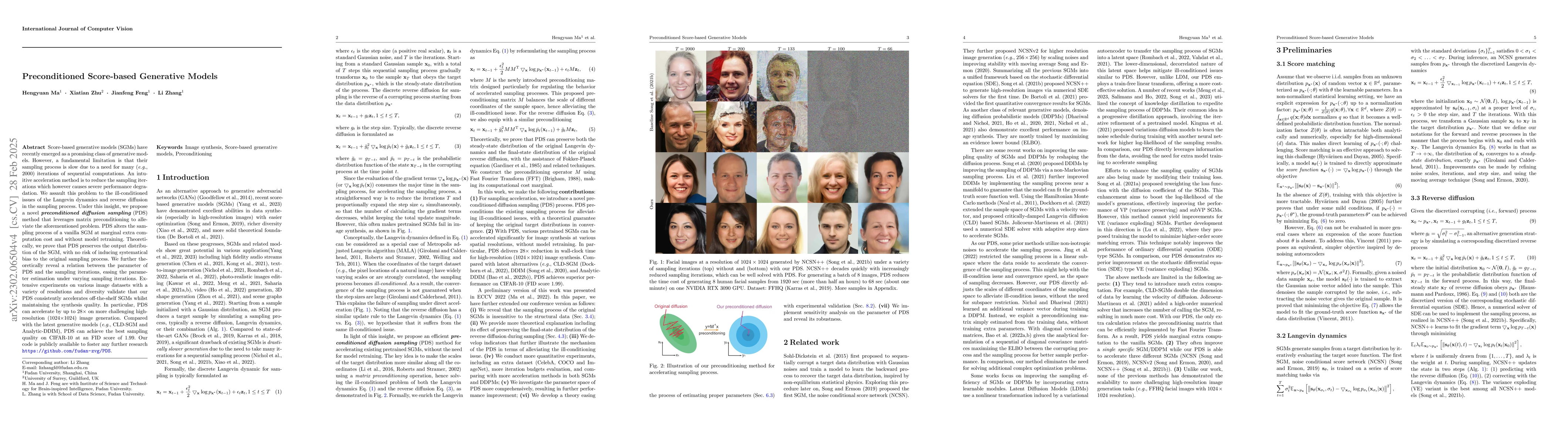 Thumbnail for Preconditioned Score-based Generative Models