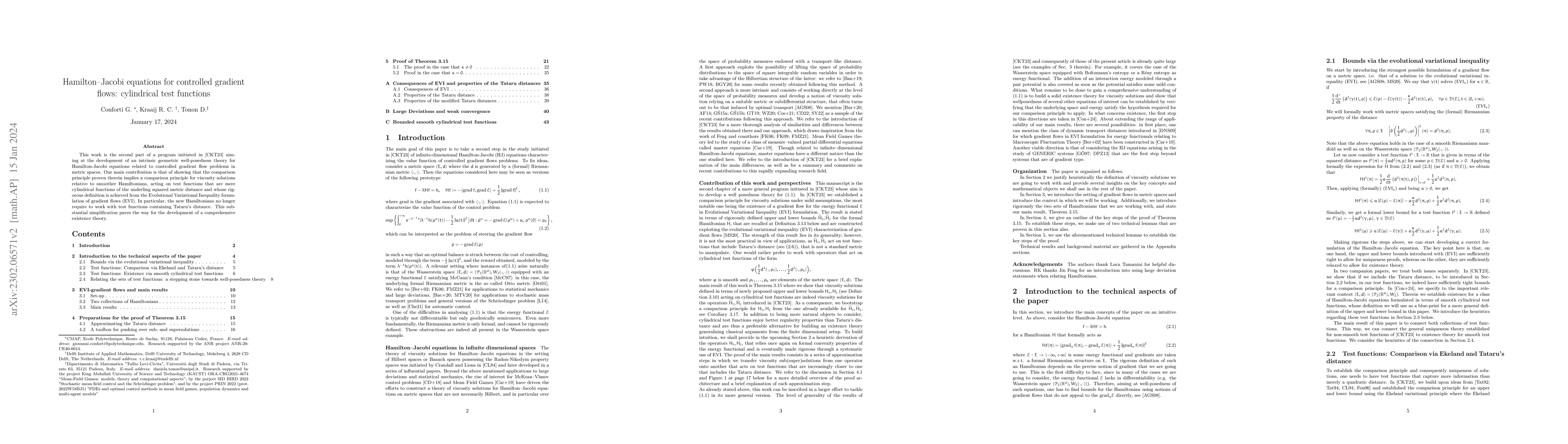 Thumbnail for Hamilton--Jacobi equations for controlled gradient flows: cylindrical
  test functions