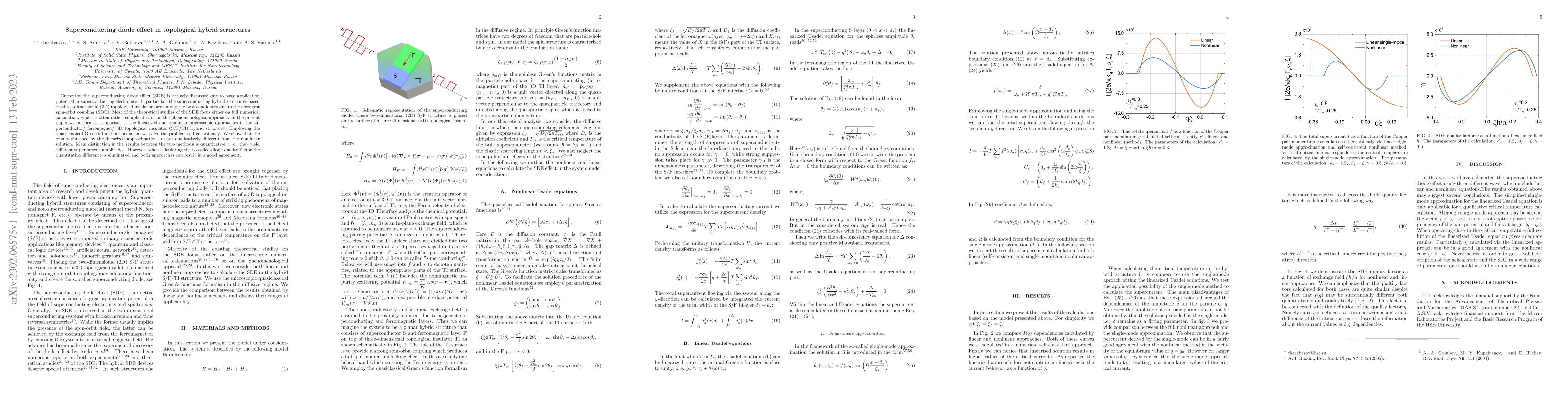 Thumbnail for Superconducting diode effect in topological hybrid structures