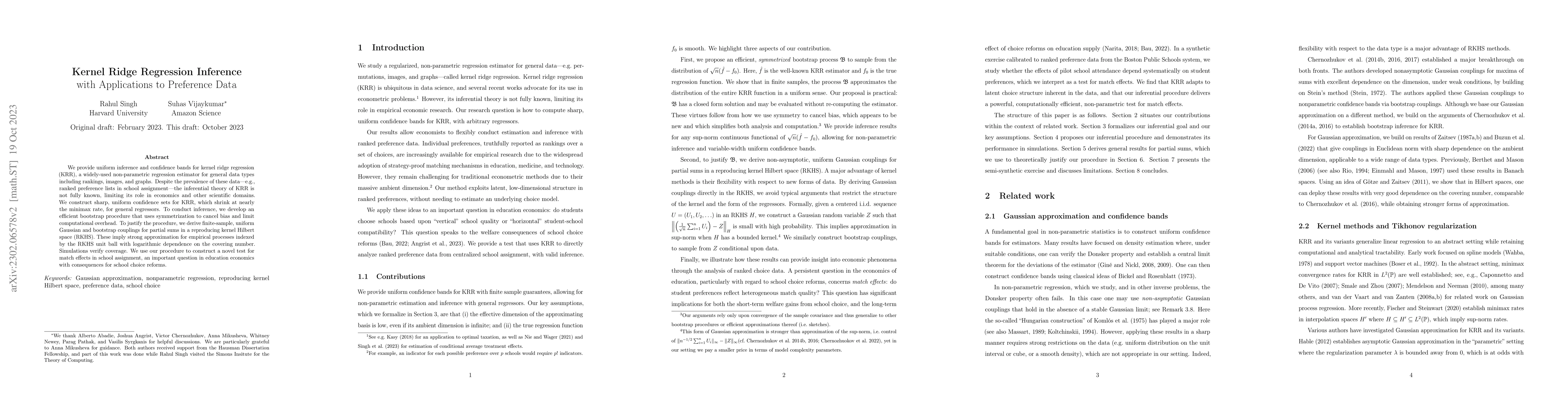 Thumbnail for Kernel Ridge Regression Inference