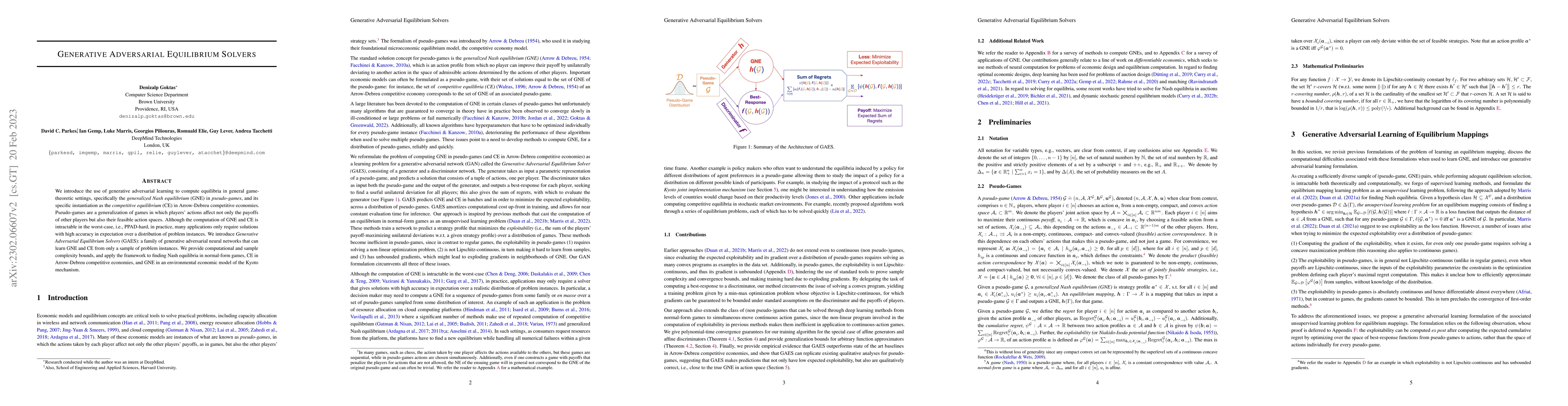Thumbnail for Generative Adversarial Equilibrium Solvers