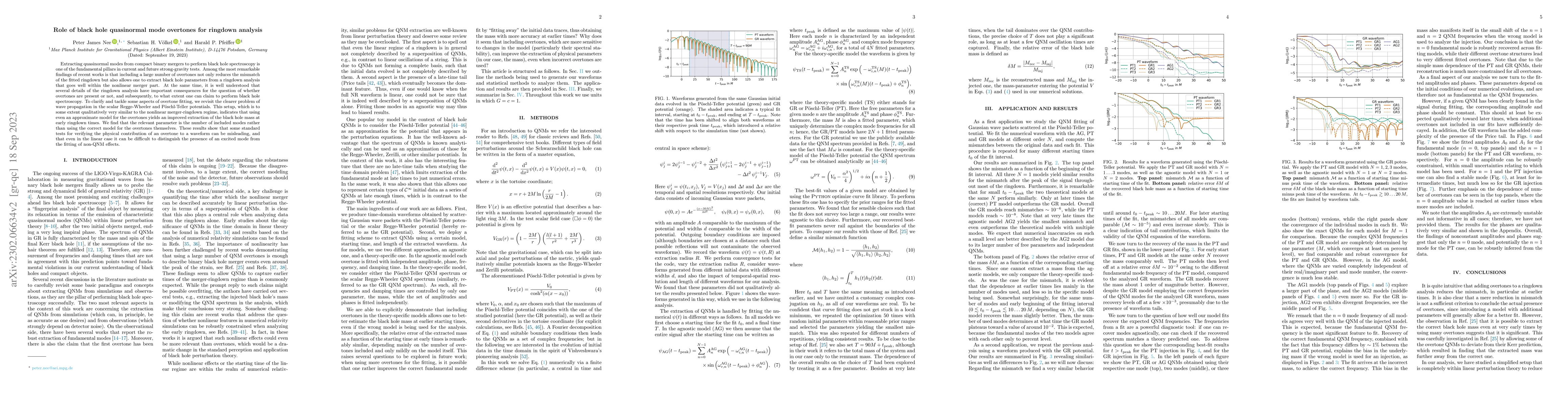 Thumbnail for Role of black hole quasinormal mode overtones for ringdown analysis