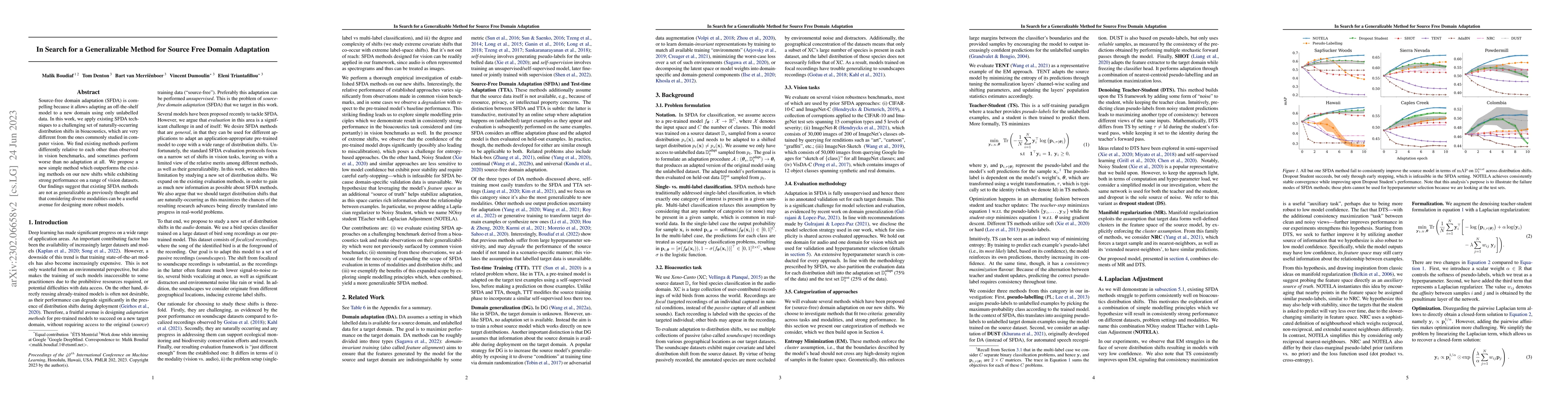 Thumbnail for In Search for a Generalizable Method for Source Free Domain Adaptation