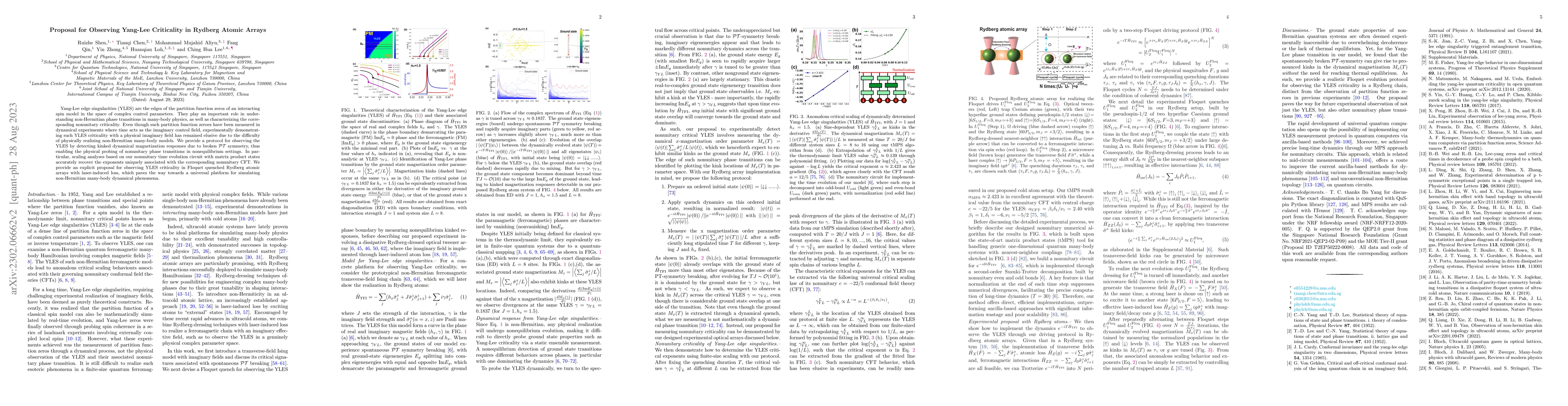 Thumbnail for Proposal for Observing Yang-Lee Criticality in Rydberg Atomic Arrays