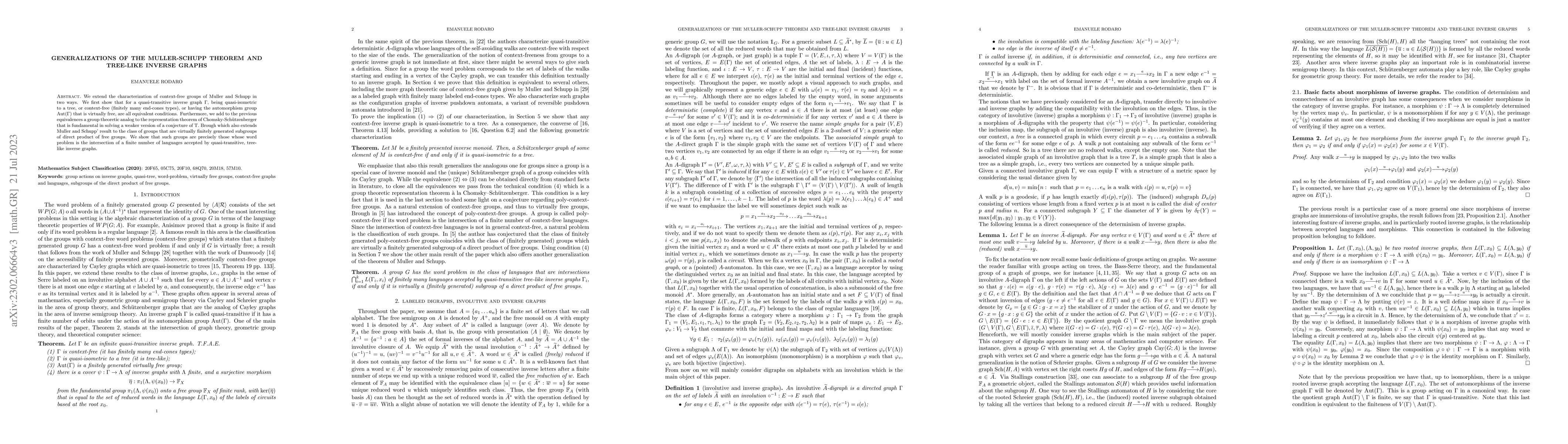 Thumbnail for Generalizations of the Muller-Schupp theorem and tree-like inverse
  graphs