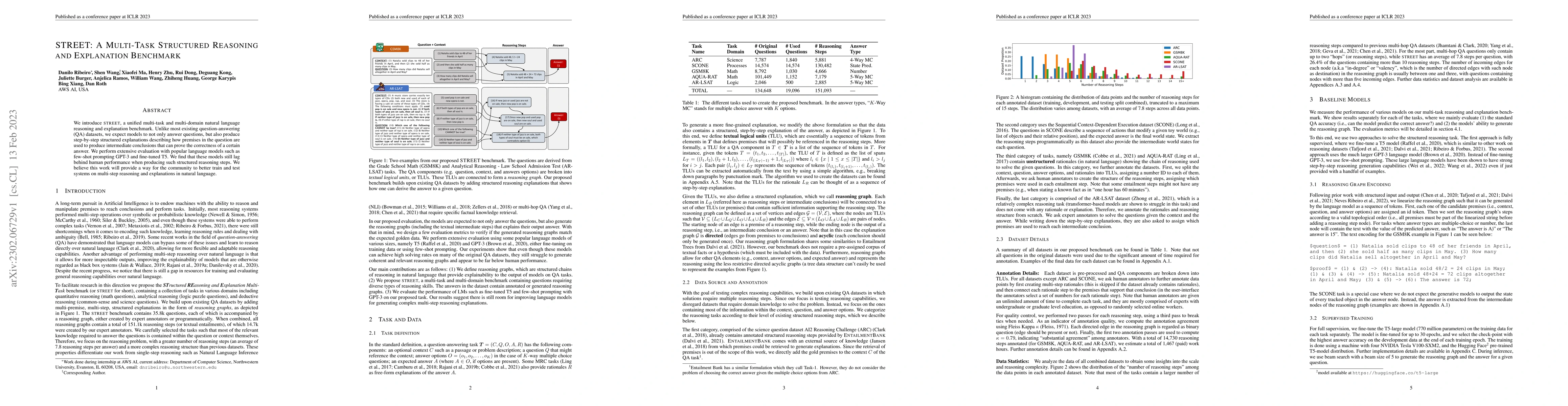 Thumbnail for STREET: A Multi-Task Structured Reasoning and Explanation Benchmark