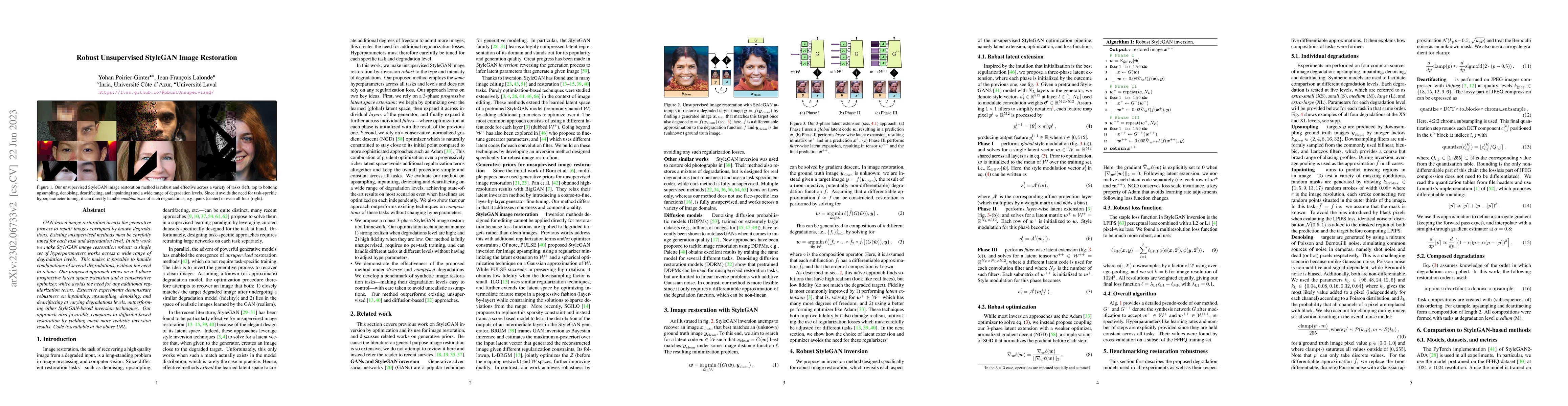 Thumbnail for Robust Unsupervised StyleGAN Image Restoration
