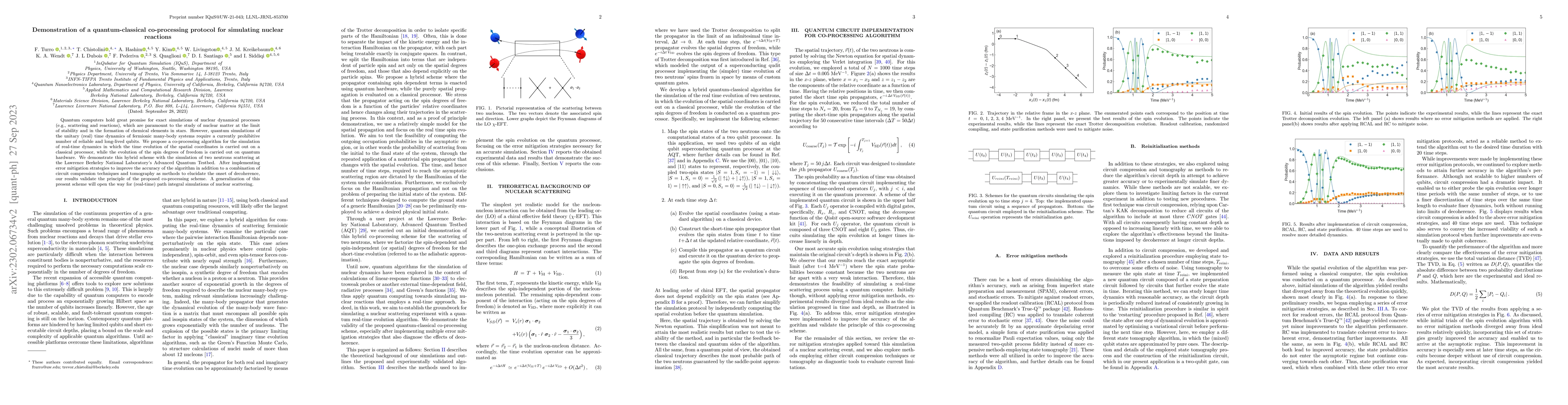 Thumbnail for A quantum-classical co-processing protocol towards simulating nuclear
  reactions on contemporary quantum hardware