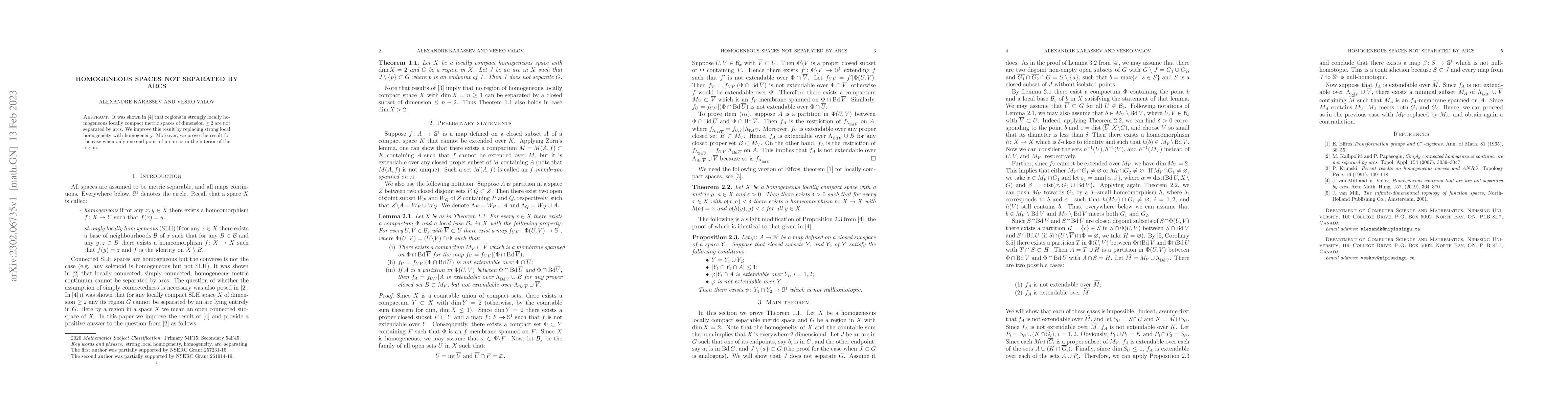 Thumbnail for Homogeneous spaces not separated by arcs