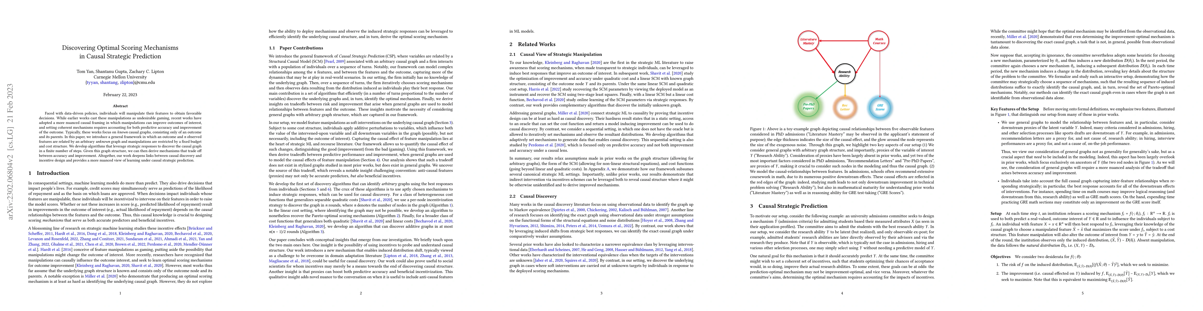 Thumbnail for Discovering Optimal Scoring Mechanisms in Causal Strategic Prediction
