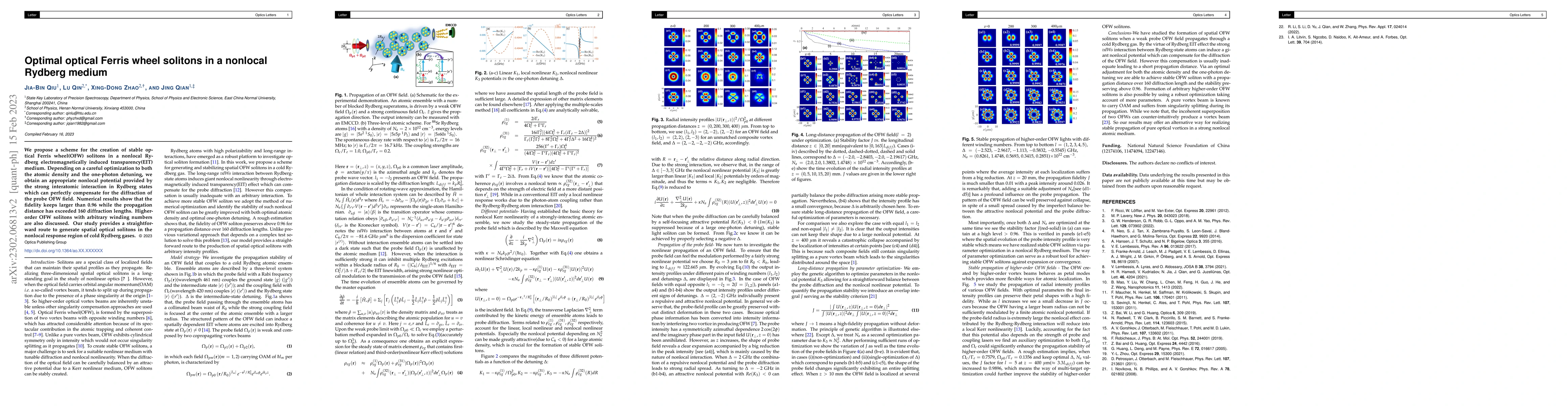 Thumbnail for Optimal optical Ferris wheel solitons in a nonlocal Rydberg medium