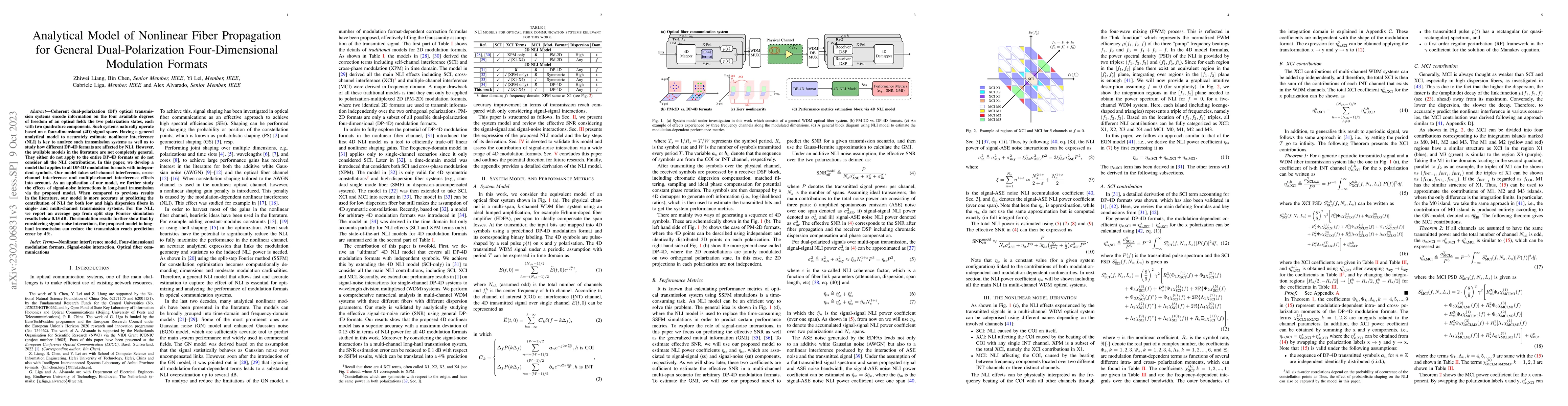 Thumbnail for Analytical Model of Nonlinear Fiber Propagation for General
  Dual-Polarization Four-Dimensional Modulation Format