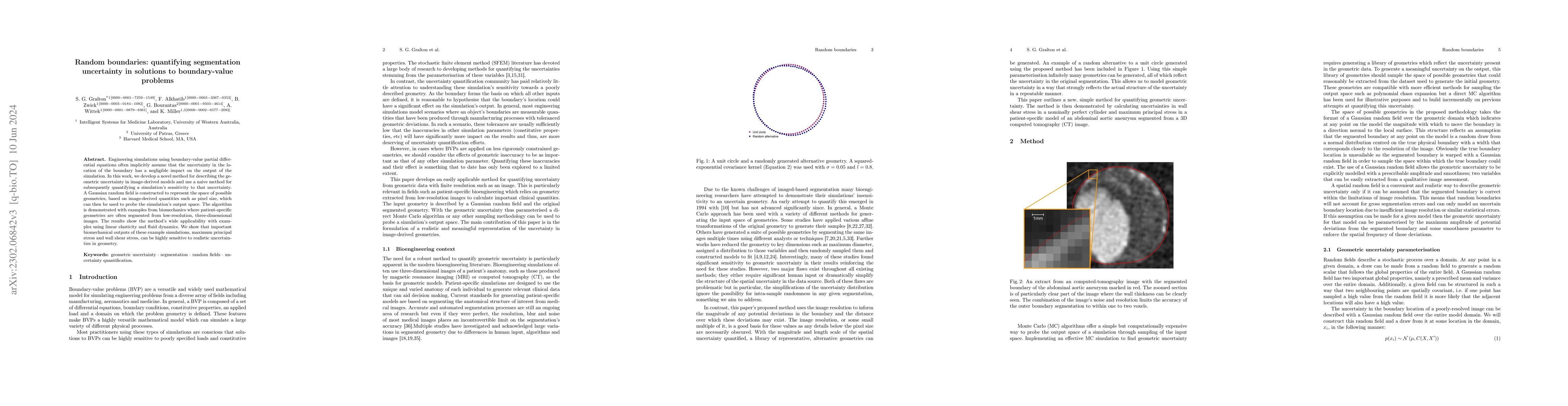 Thumbnail for Random boundaries: quantifying segmentation uncertainty in solutions to
  boundary-value problems
