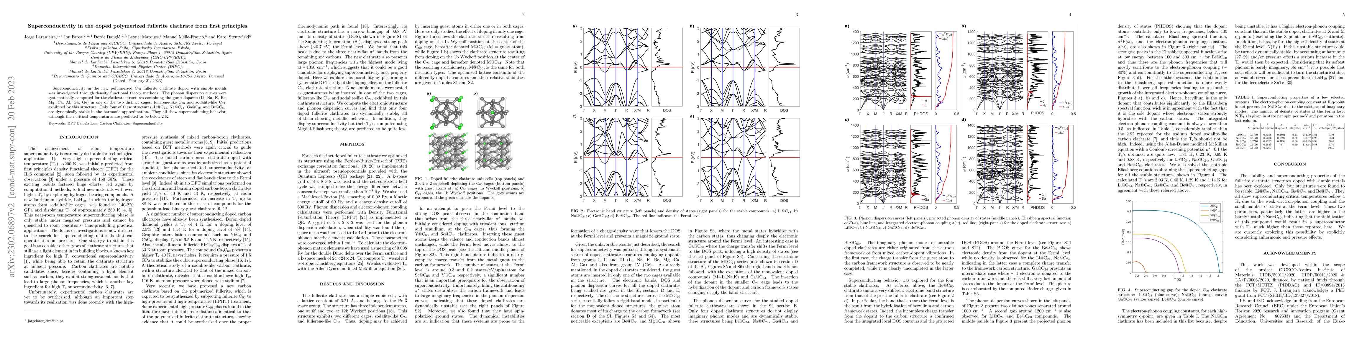 Thumbnail for Superconductivity in the doped polymerized fullerite clathrate from
  first principles