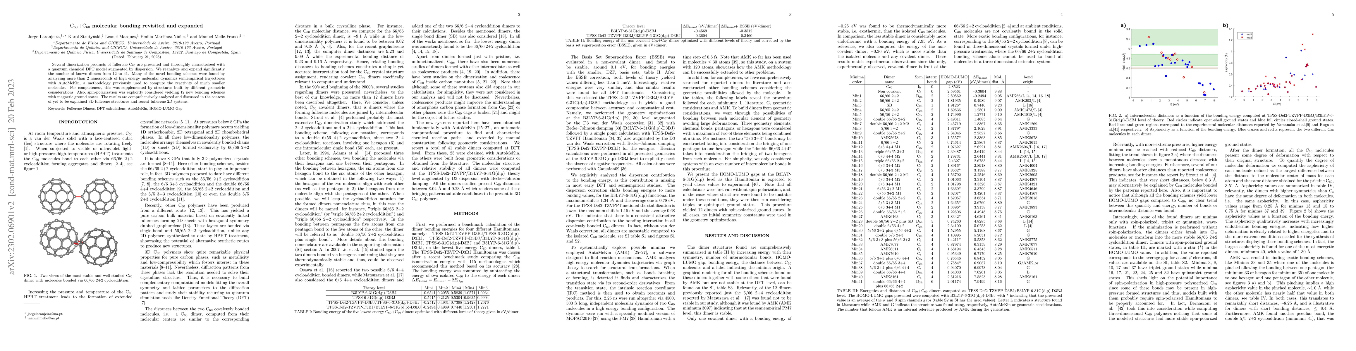 Thumbnail for C60+C60 molecular bonding revisited and expanded