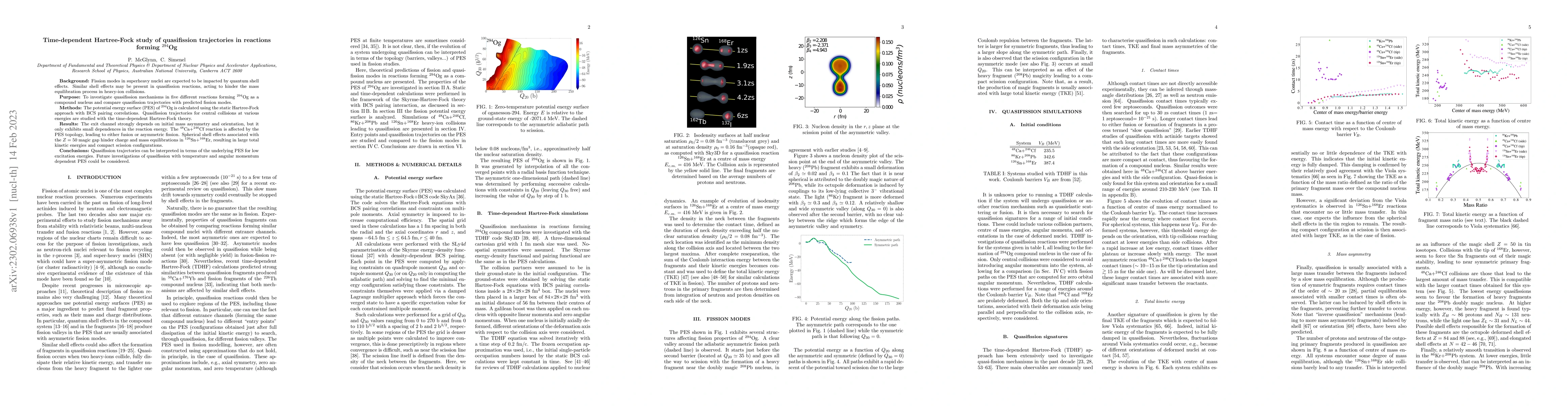 Thumbnail for Time-dependent Hartree-Fock study of quasifission trajectories in
  reactions forming $^{294}$Og