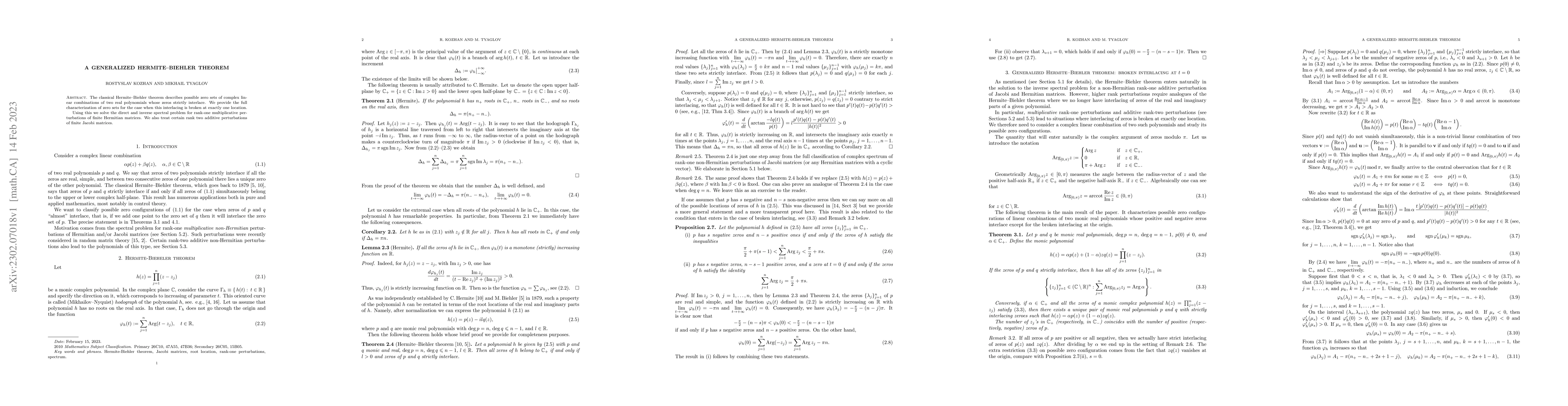 Thumbnail for A generalized Hermite-Biehler theorem