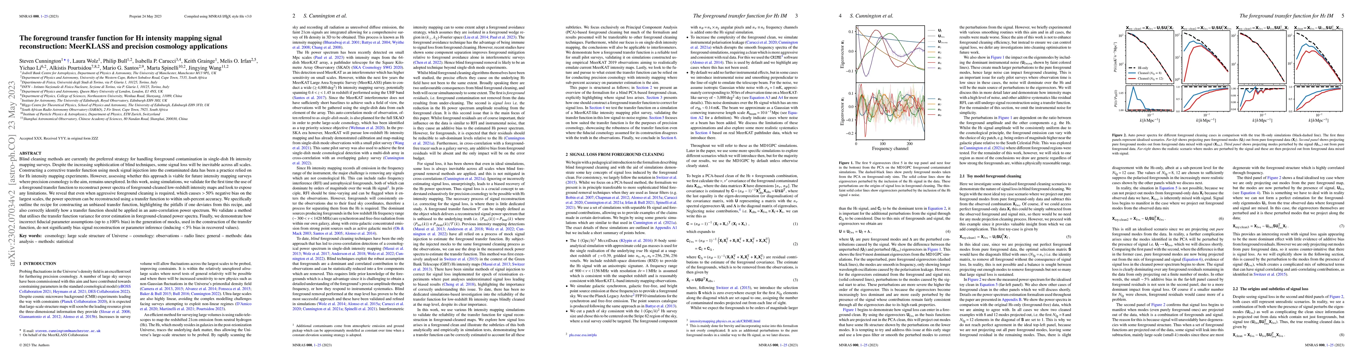 Thumbnail for The foreground transfer function for HI intensity mapping signal
  reconstruction: MeerKLASS and precision cosmology applications