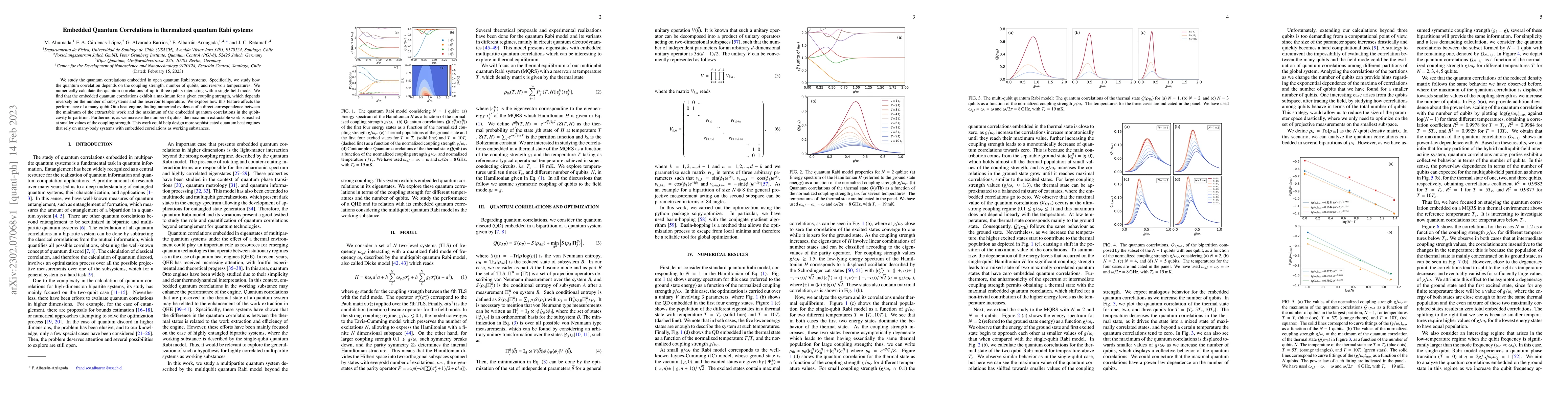 Thumbnail for Embedded Quantum Correlations in thermalized quantum Rabi systems