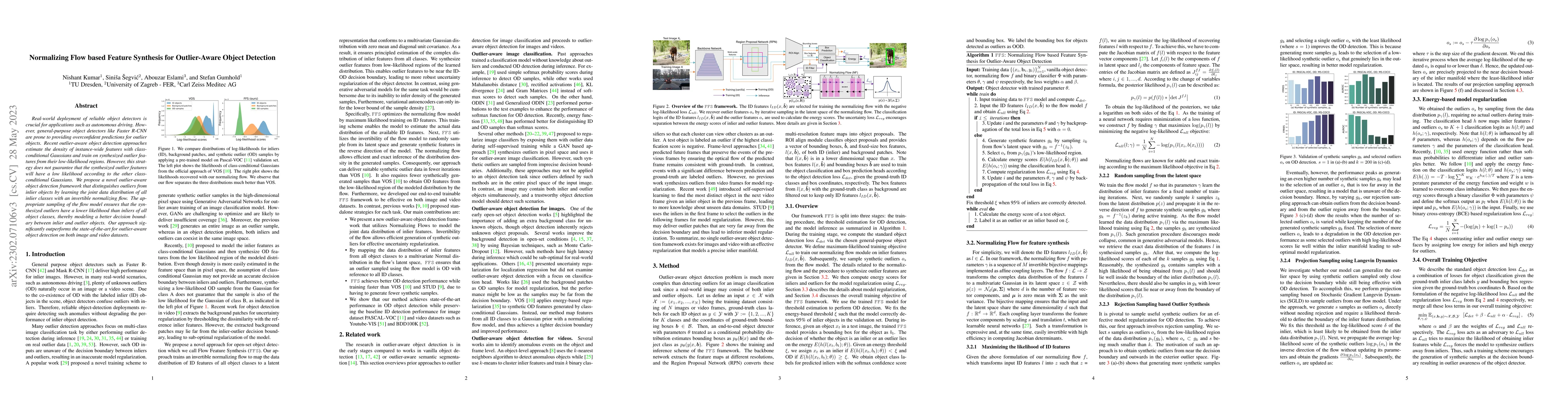 Thumbnail for Normalizing Flow based Feature Synthesis for Outlier-Aware Object
  Detection