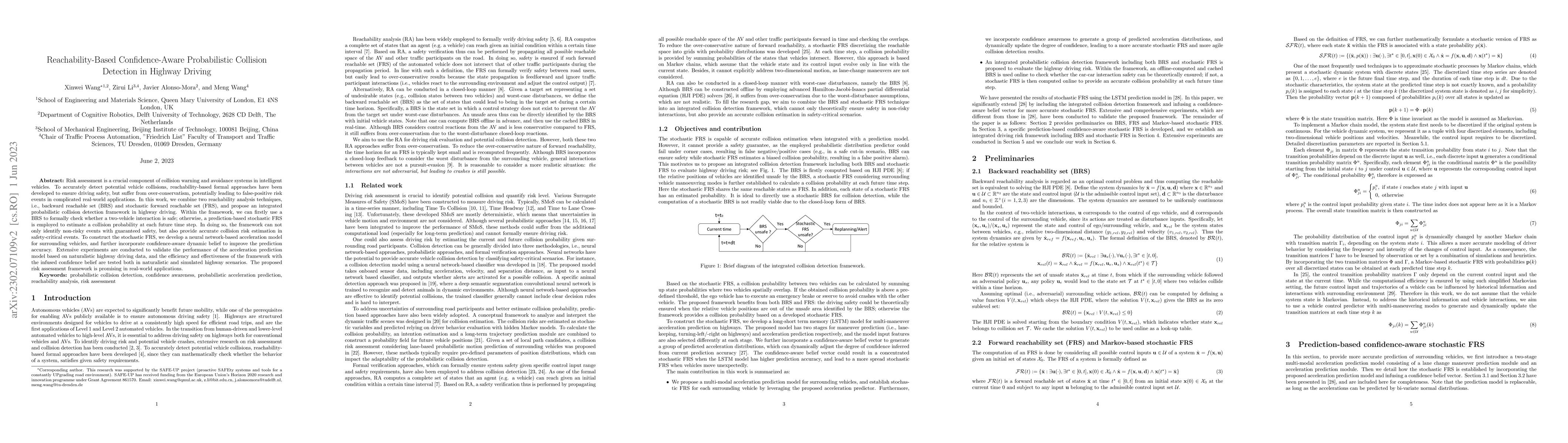 Thumbnail for Reachability-Based Confidence-Aware Probabilistic Collision Detection in
  Highway Driving