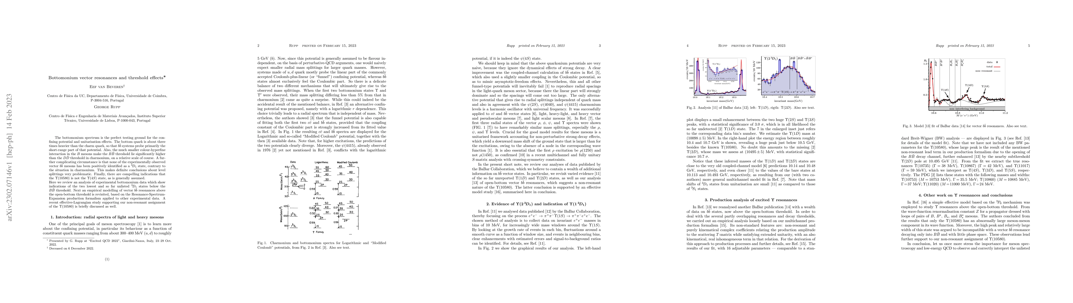 Thumbnail for Bottomonium vector resonances and threshold effects