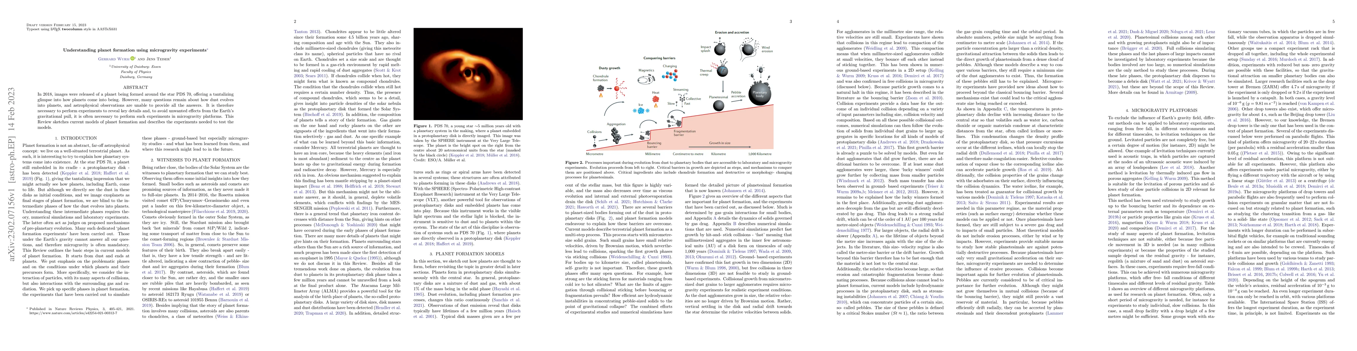 Thumbnail for Understanding planet formation using microgravity experiments